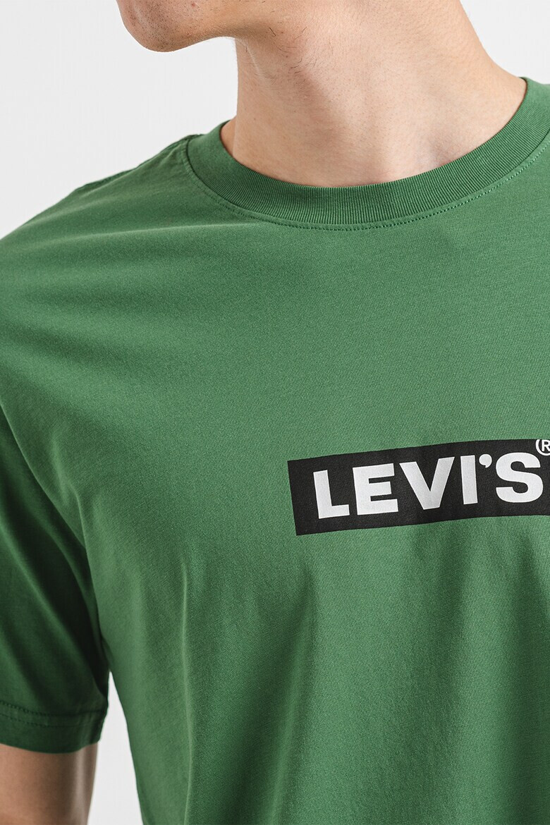 Levi's Тениска с овално деколте и лого - Pepit.bg