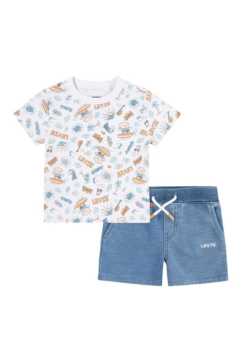 Levis Тениска с памук и шорти - Pepit.bg
