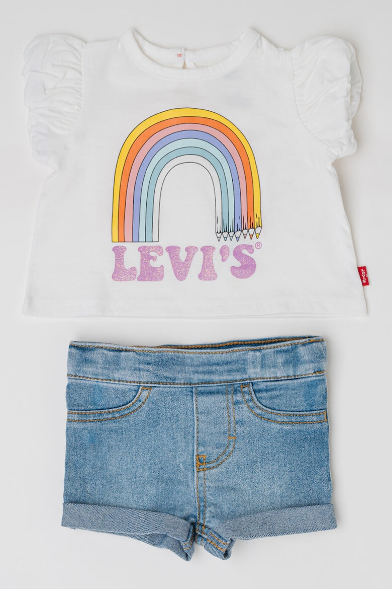 Levis Тениска с принт и къси дънки - Pepit.bg