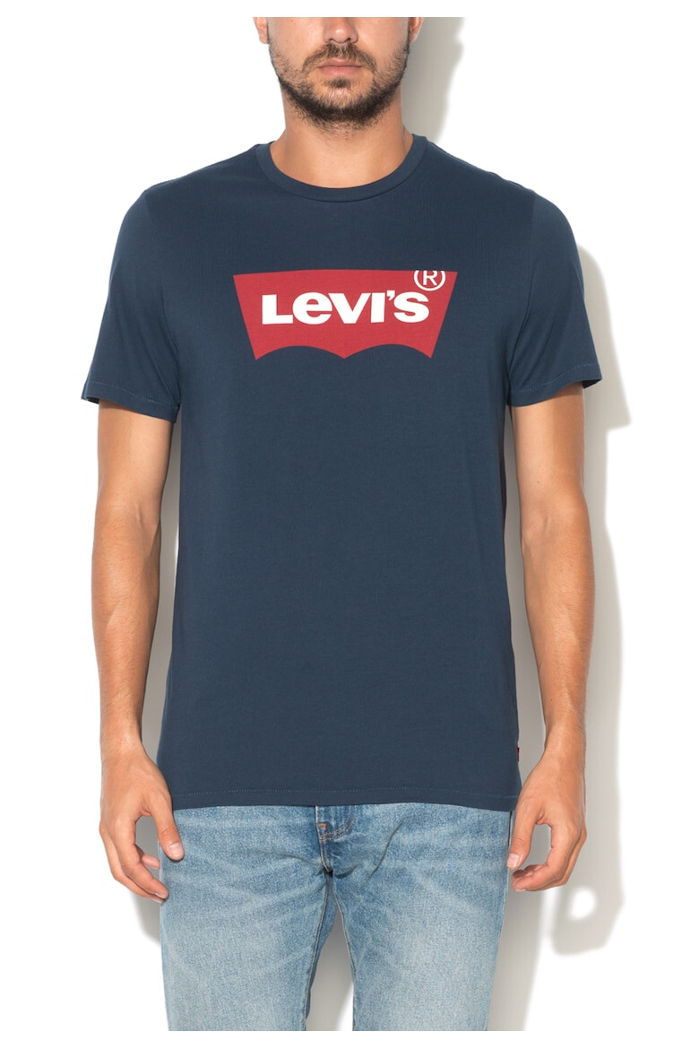 Levis Тъмносиня тениска с лого - Tъмносин - - Pepit.bg