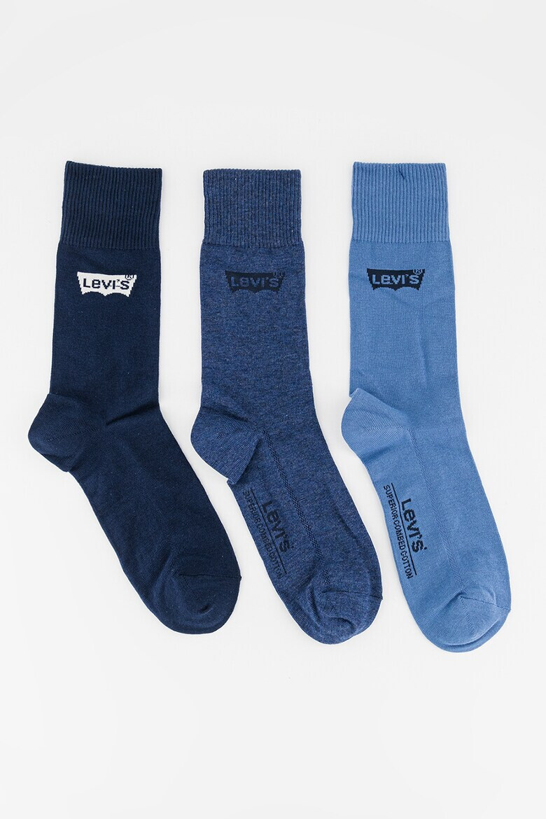 Levi's Унисекс чорапи с лого - 3 чифта - Pepit.bg