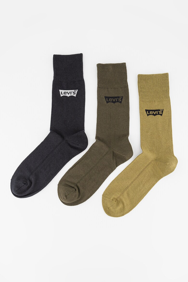 Levi's Унисекс чорапи с лого - 3 чифта - Pepit.bg