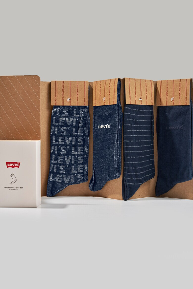Levi's Унисекс дълги чорапи 4 чифта - Pepit.bg