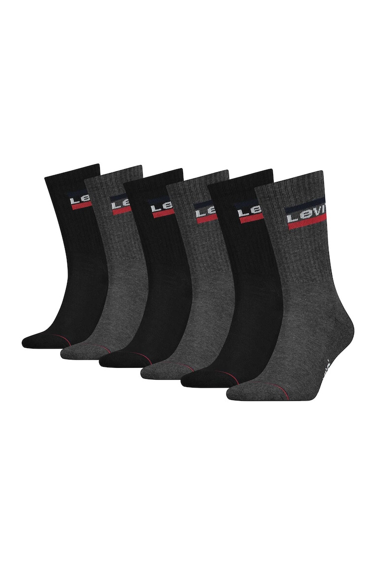 Levis Унисекс дълги чорапи 6 чифта - Pepit.bg