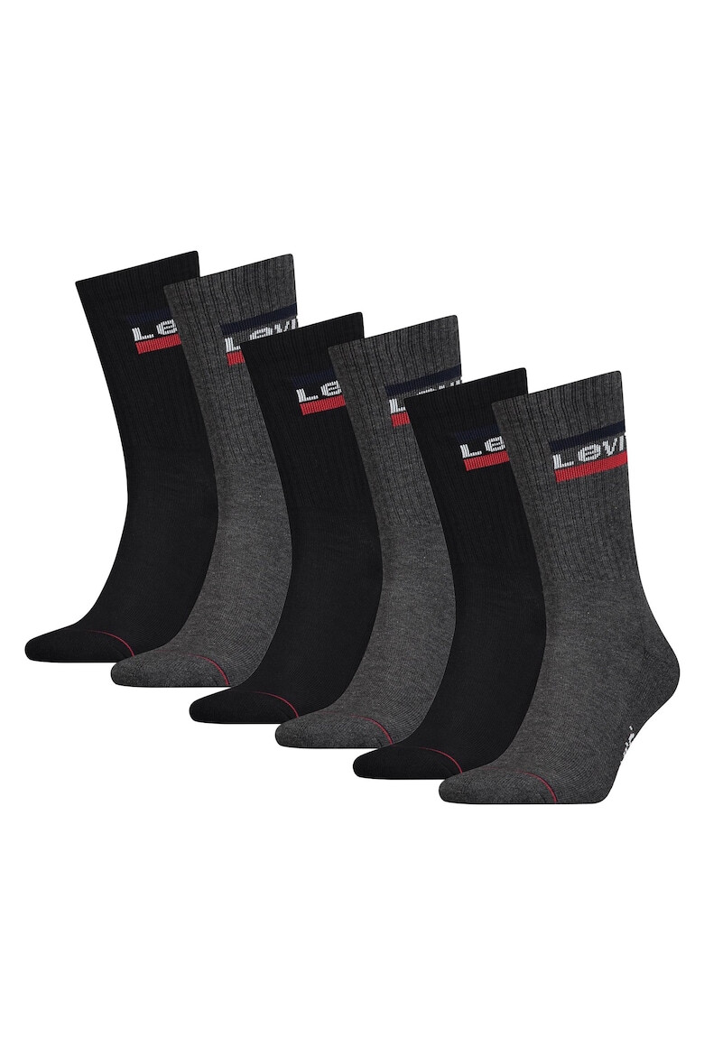 Levis Унисекс дълги чорапи - 6 чифта - Pepit.bg