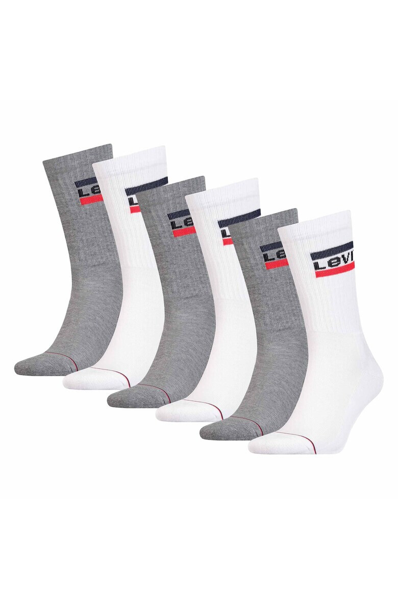Levis Унисекс дълги чорапи - 6 чифта - Pepit.bg