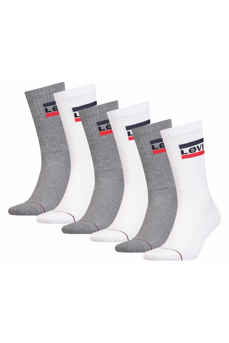Levis Унисекс дълги чорапи - 6 чифта - Pepit.bg