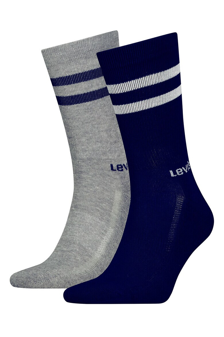 Levi's Унисекс дълги чорапи с райе - 2 чифта - Pepit.bg