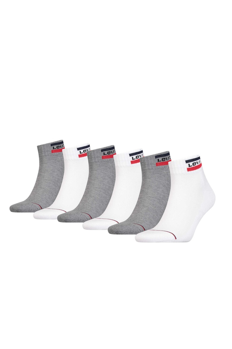 Levis Унисекс къси чорапи 6 чифта - Pepit.bg