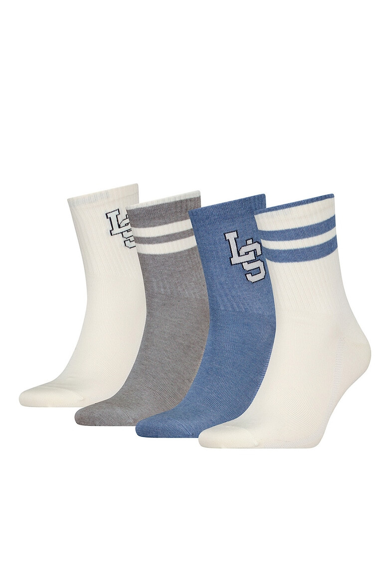 Levis Унисекс къси чорапи с лиосел и памук - 4 чифта - Pepit.bg