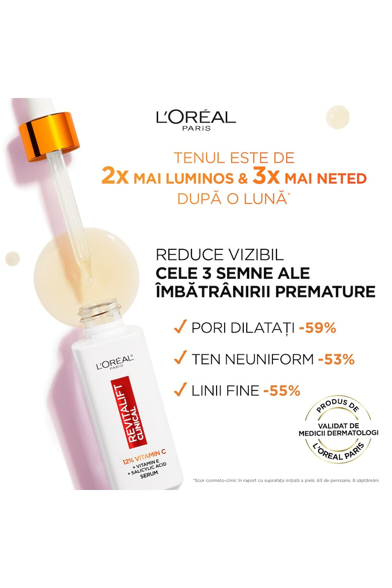 LOreal Paris Комплект Revitalift Filler Serum против бръчки 30 мл + Revitalift Clinical Serum с блясък ефект 30 мл - Pepit.bg