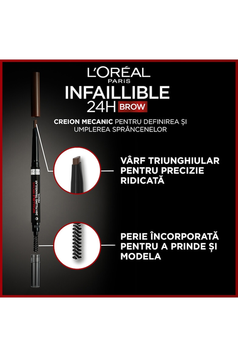 L'Oreal Paris Молив за вежди Infaillible Brows 24H Triangular Нюанс 5.23 Auburn - Pepit.bg