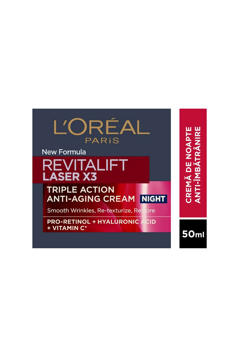 L'Oreal Paris Нощен крем за лице Revitalift Laser X3 50 мл - Pepit.bg