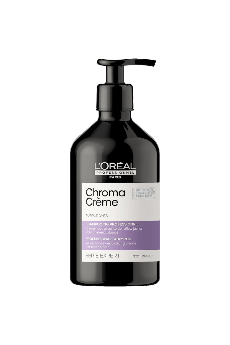 LOreal Professionnel Неутрализиращ шампоан Serie Expert Chroma Creme Purple Срещу жълти оттенъци 500 мл - Pepit.bg