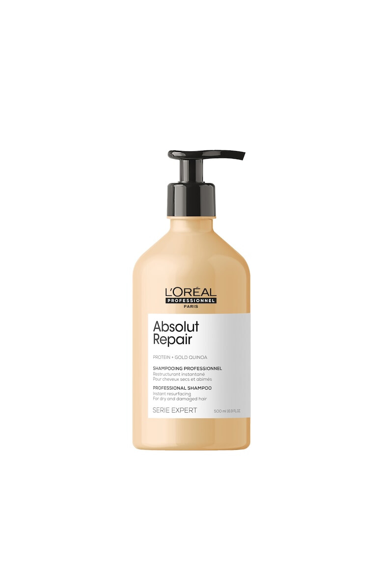 LOreal Professionnel Професионален шампоан Serie Expert Absolut Repair за суха и увредена коса със златни трици от киноа и пшенични протеини - Pepit.bg