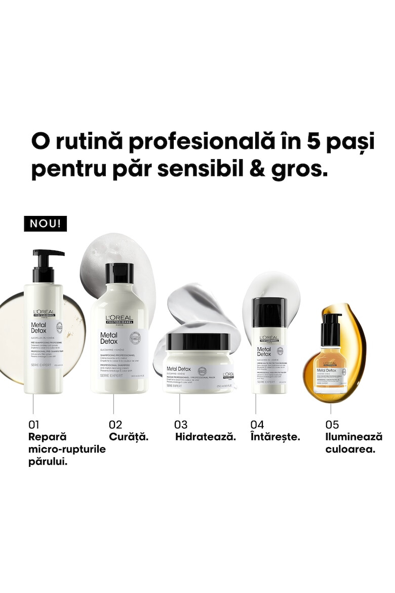 L'Oreal Professionnel Шампоанът Serie Expert Metal Detox действа срещу накъсването на косата и поддържа цвета - Pepit.bg