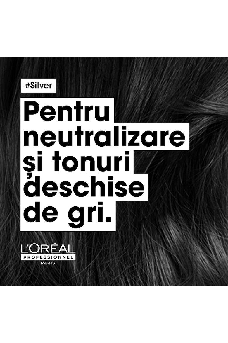 LOreal Professionnel Професионален шампоан Serie Expert Silver За неутрализиране на нежеланите жълти нюанси С магнезий и анти-пожълтяване 300 мл - Pepit.bg