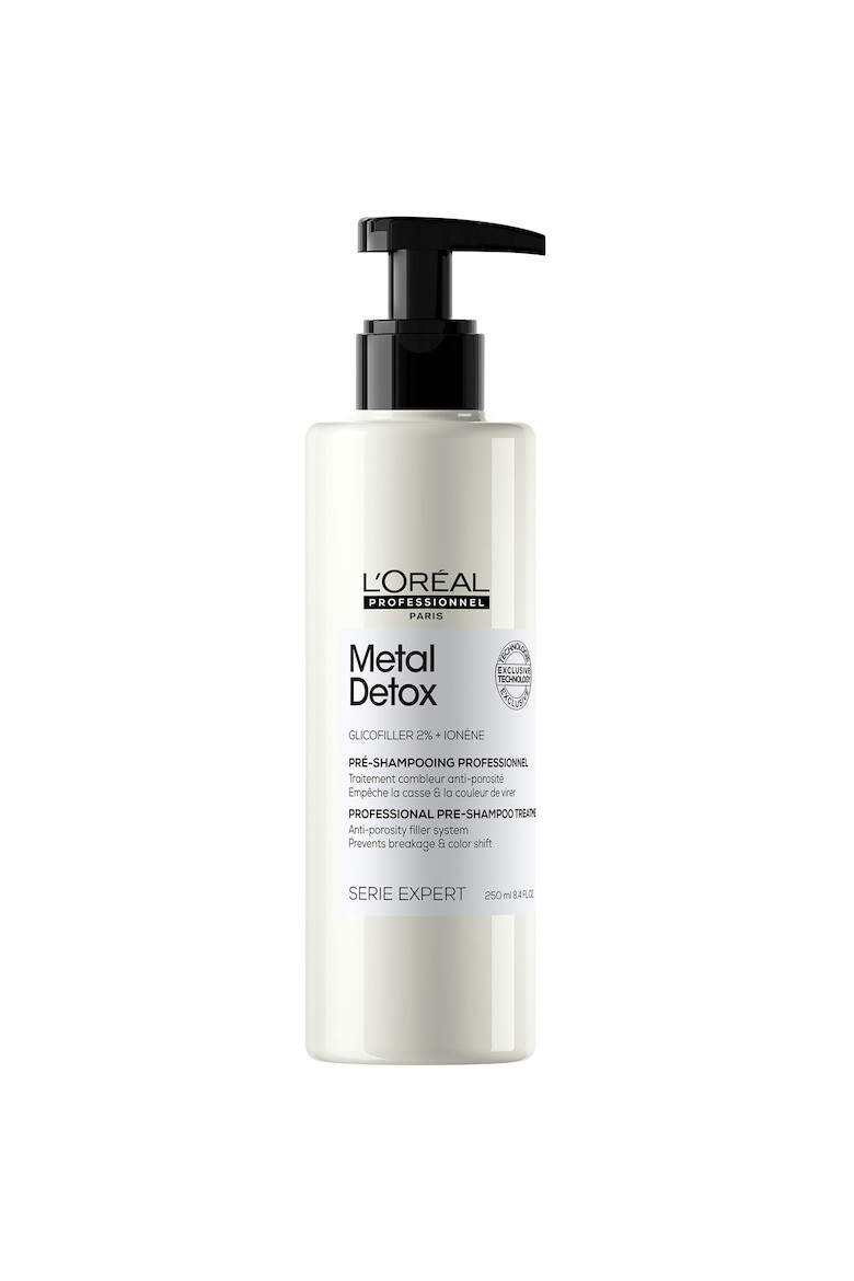 LOreal Professionnel Терапия преди шампоан Serie Expert Metal Detox С 2% Glicofiller Възстановява фибрите Предотвратява накъсването на косата и поддържа цвета 250 мл - Pepit.bg