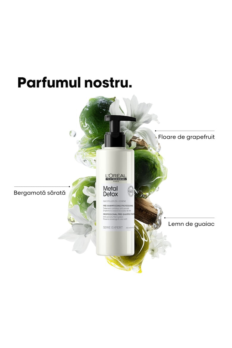 LOreal Professionnel Терапия преди шампоан Serie Expert Metal Detox С 2% Glicofiller Възстановява фибрите Предотвратява накъсването на косата и поддържа цвета 250 мл - Pepit.bg