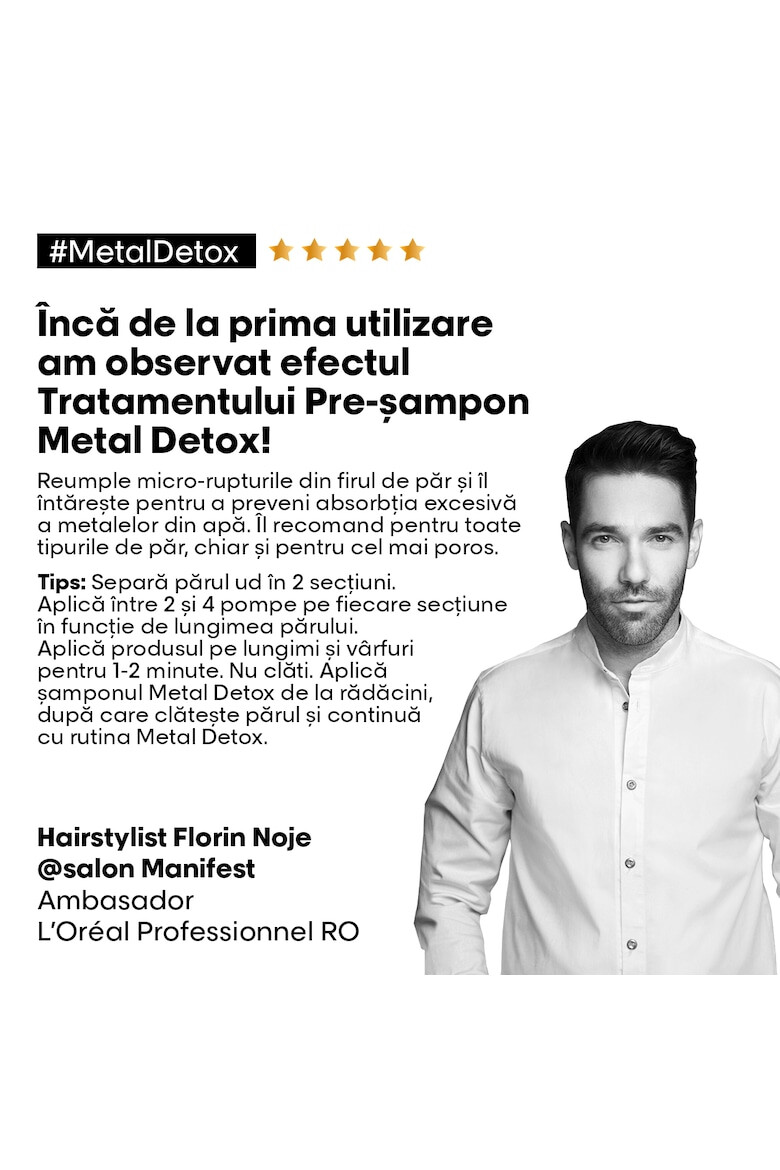 LOreal Professionnel Терапия преди шампоан Serie Expert Metal Detox С 2% Glicofiller Възстановява фибрите Предотвратява накъсването на косата и поддържа цвета 250 мл - Pepit.bg