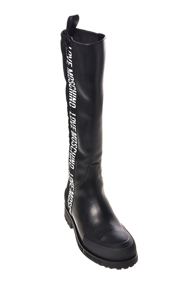 Love Moschino Ботуши до коляно с цип - Pepit.bg