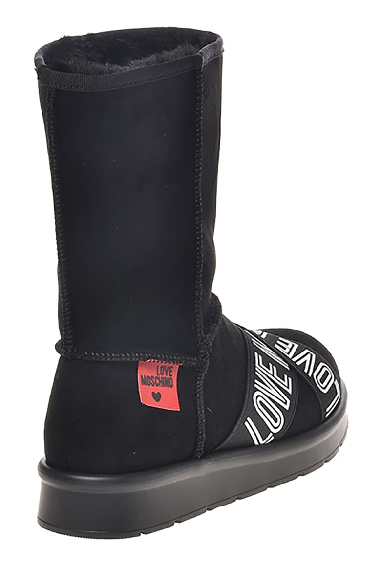 Love Moschino Ботуши до прасеца с лога - Pepit.bg