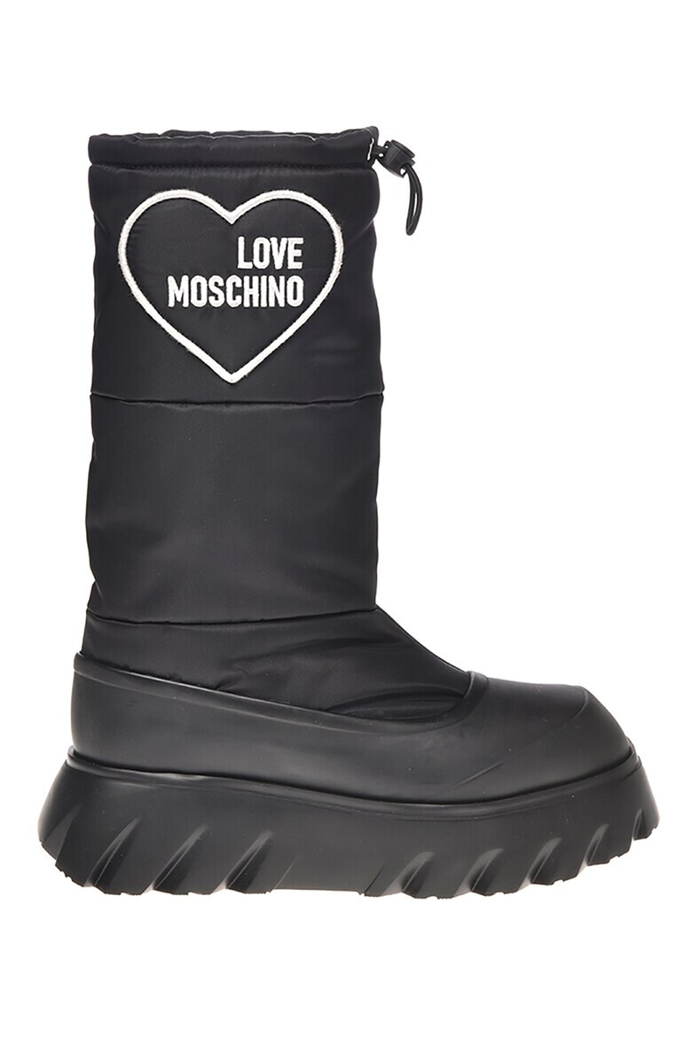 Love Moschino Ботуши до прасеца с лого - Pepit.bg