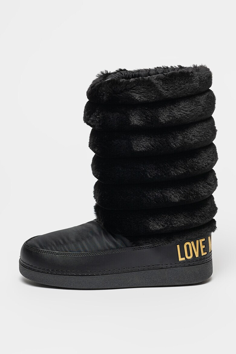 Love Moschino Ботуши с лого - Pepit.bg