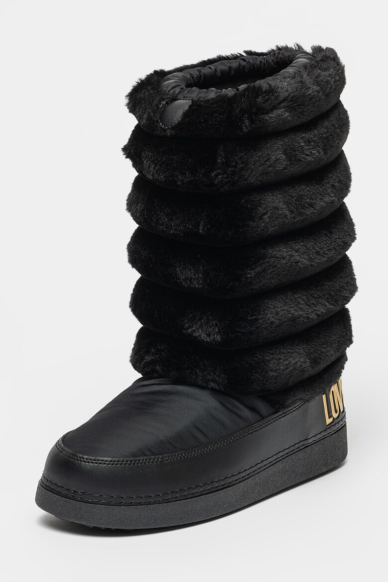 Love Moschino Ботуши с лого - Pepit.bg