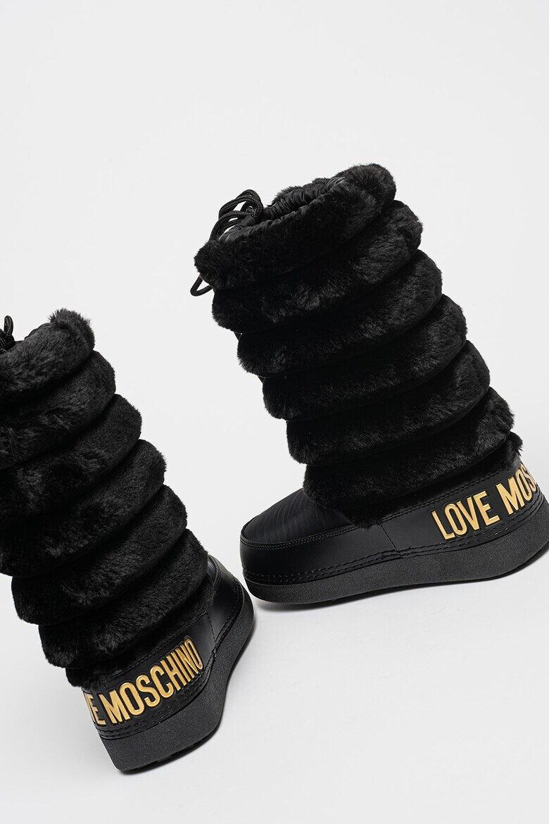 Love Moschino Ботуши с лого - Pepit.bg