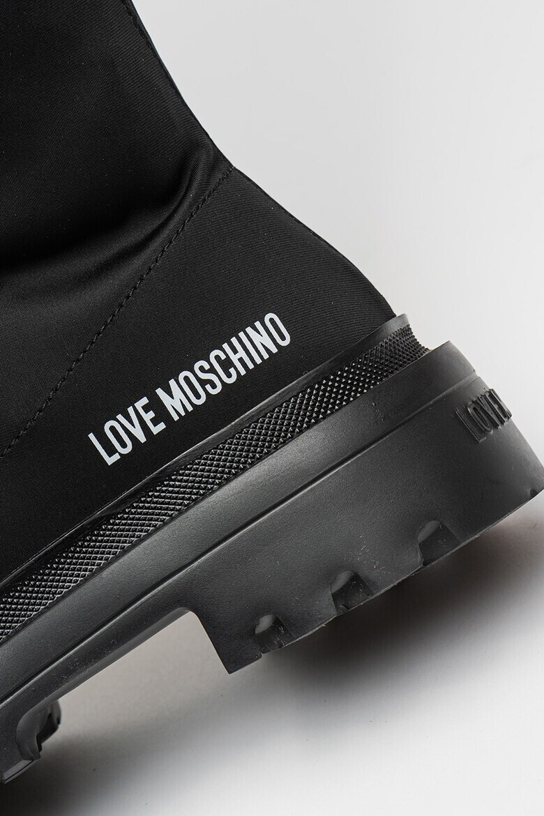 Love Moschino Ботуши с лого - Pepit.bg