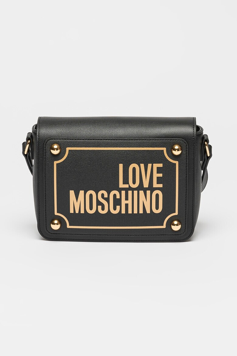 Love Moschino Чанта Flap с лого - Pepit.bg