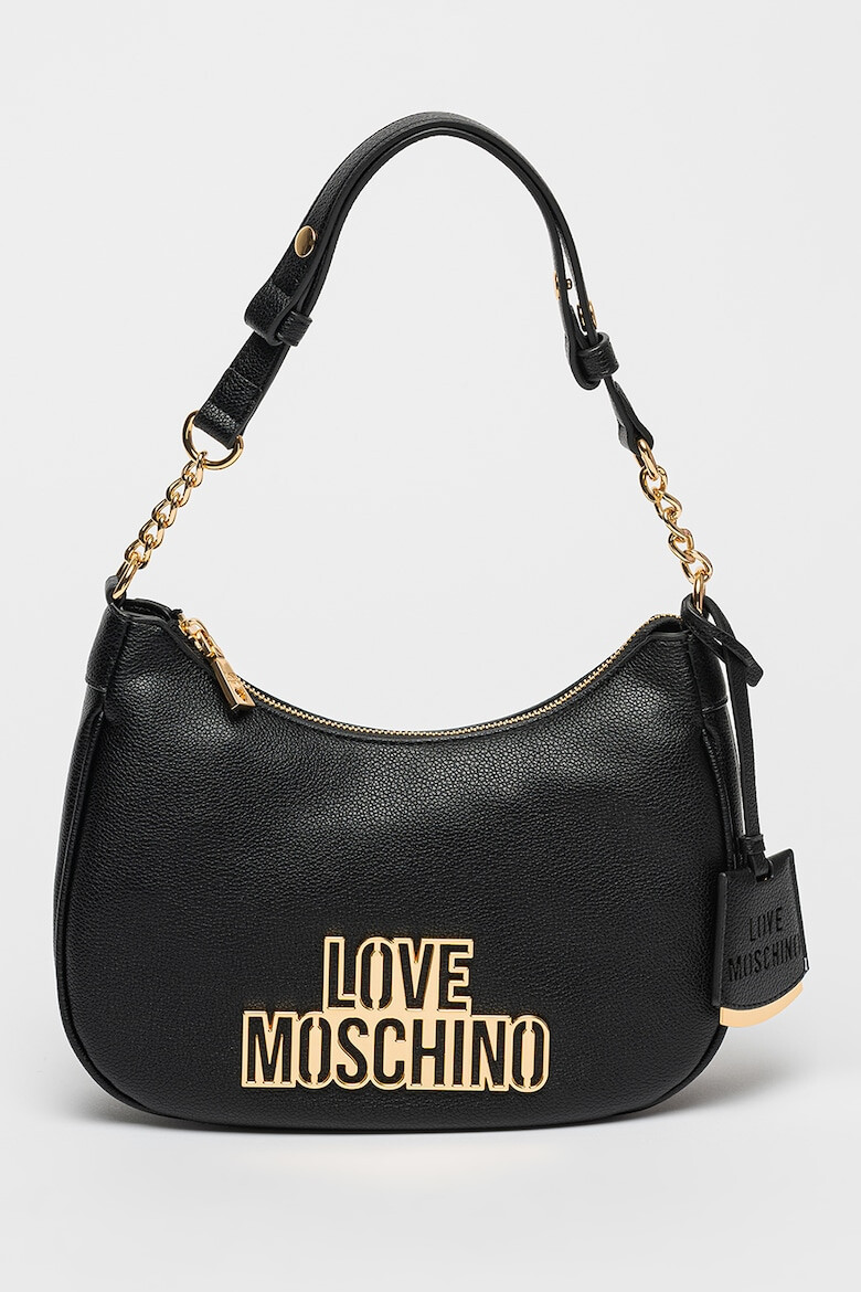 Love Moschino Чанта през рамо от еко кожа с метално лого - Pepit.bg