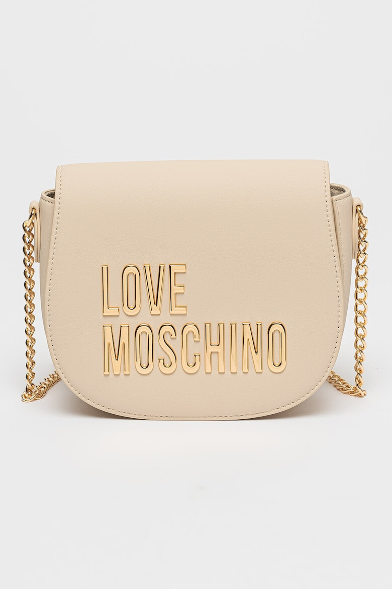 Love Moschino Чанта през рамо с метално лого - Pepit.bg