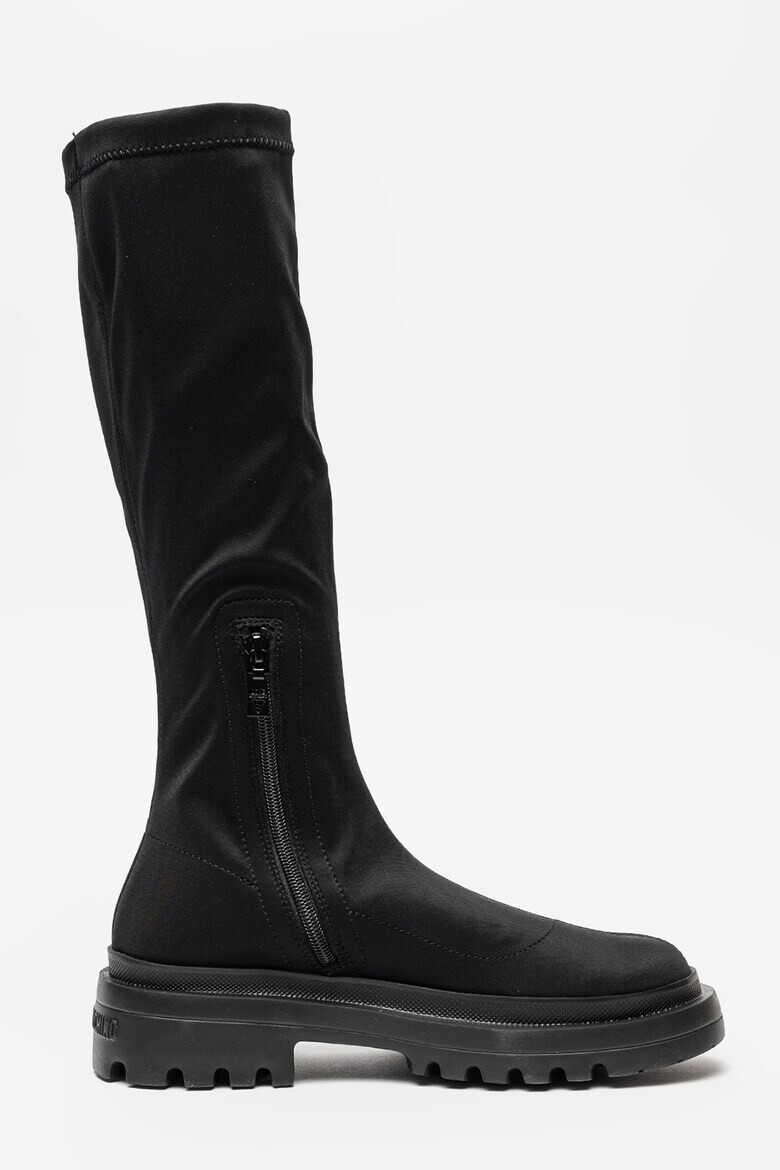Love Moschino Дълги ботуши с лого - Pepit.bg