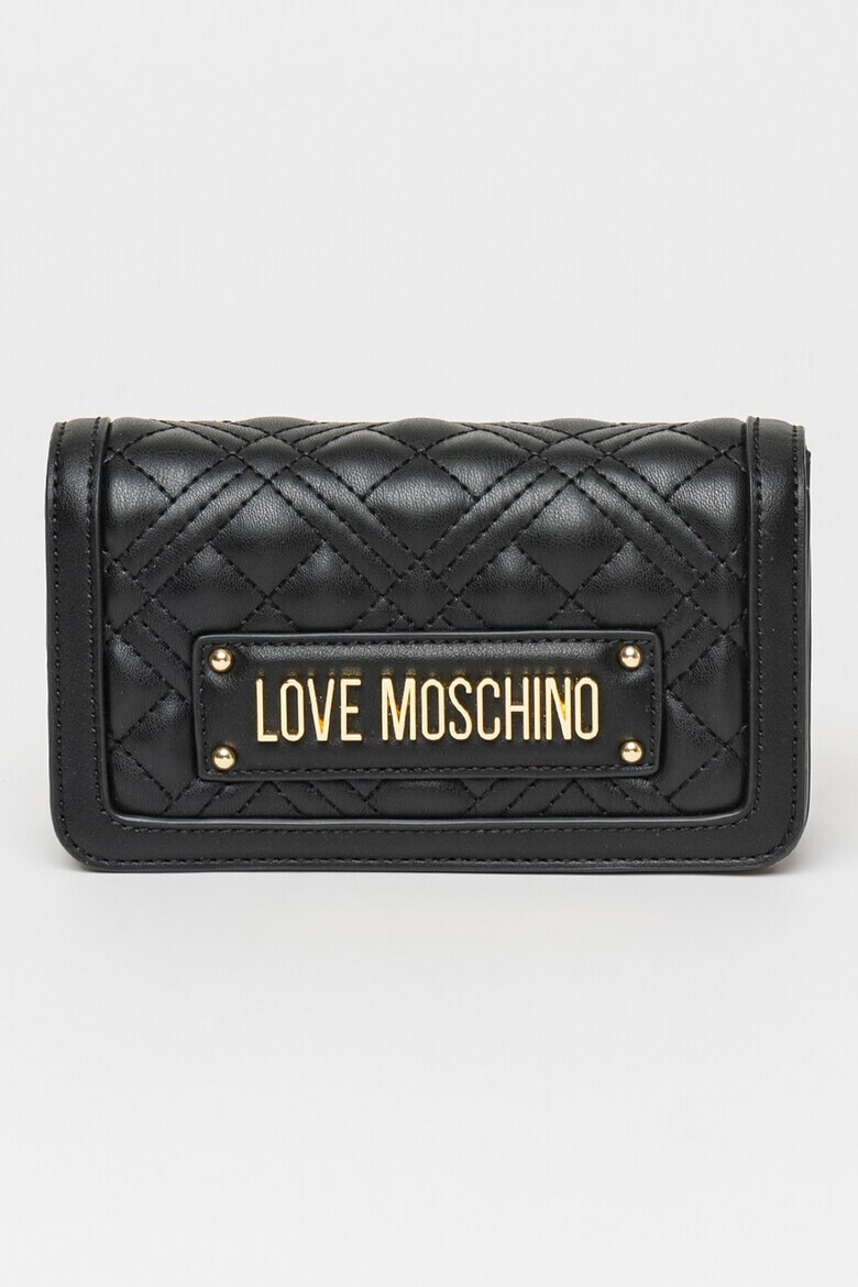 Love Moschino Капитониран елек с капаче - Pepit.bg