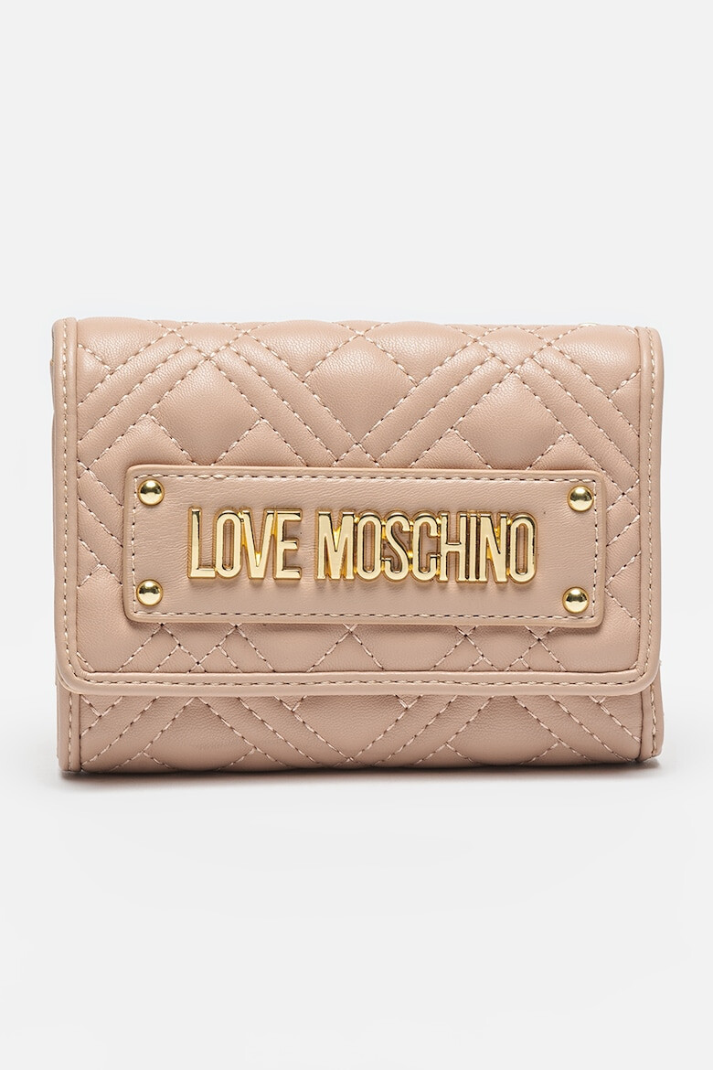 Love Moschino Капитониран портфейл с прегъване - Pepit.bg