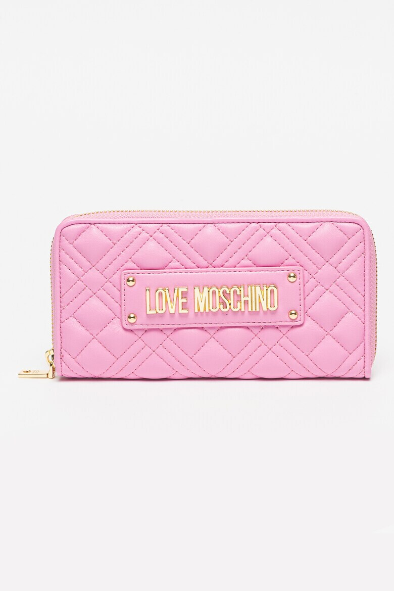 Love Moschino Капитониран портфейл с цип - Pepit.bg