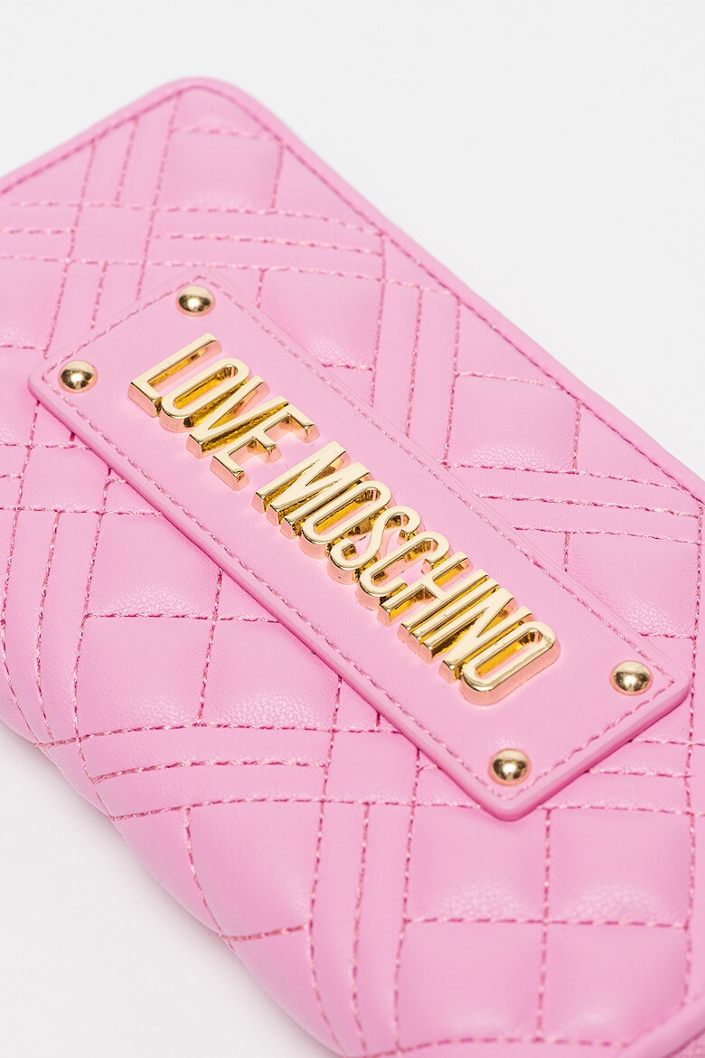 Love Moschino Капитониран портфейл с цип - Pepit.bg