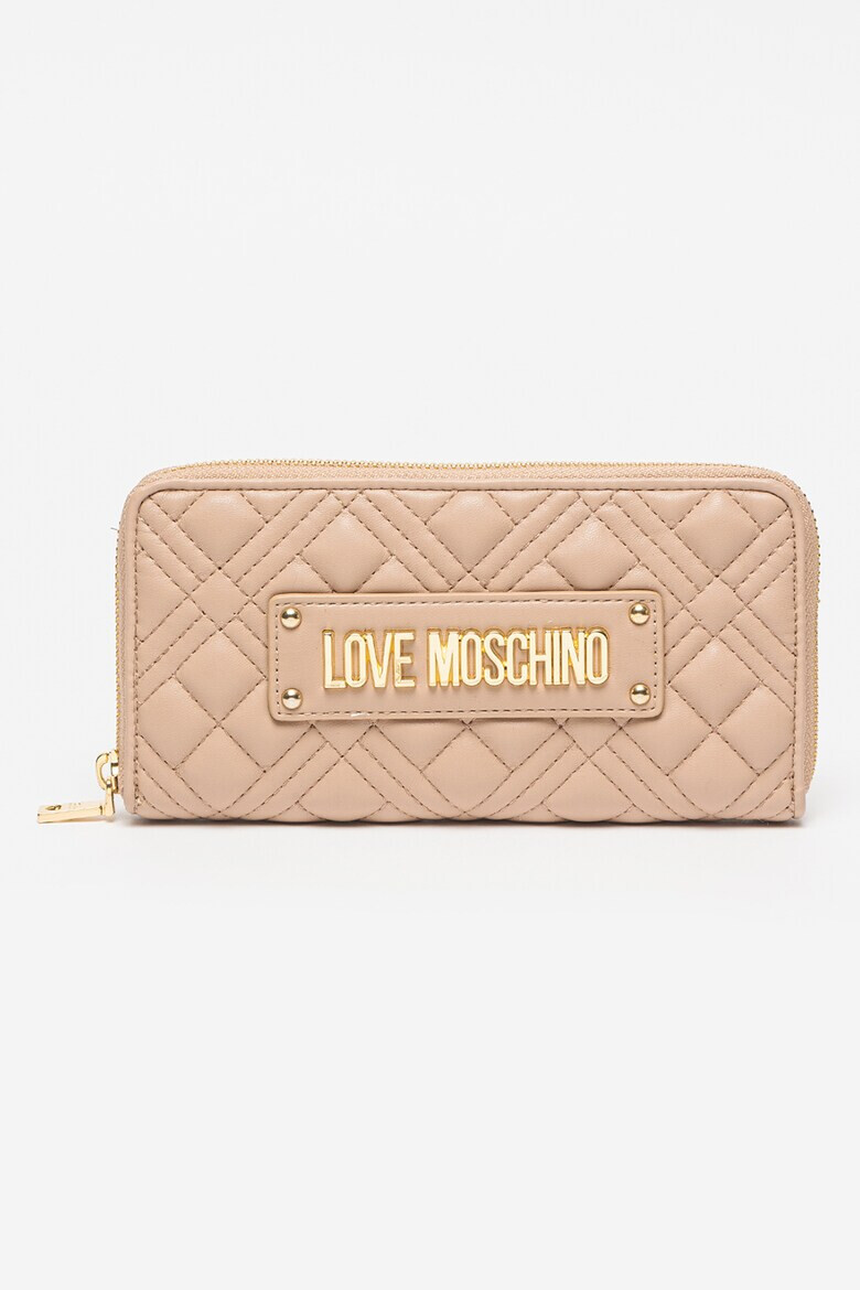 Love Moschino Капитониран портфейл с цип - Pepit.bg