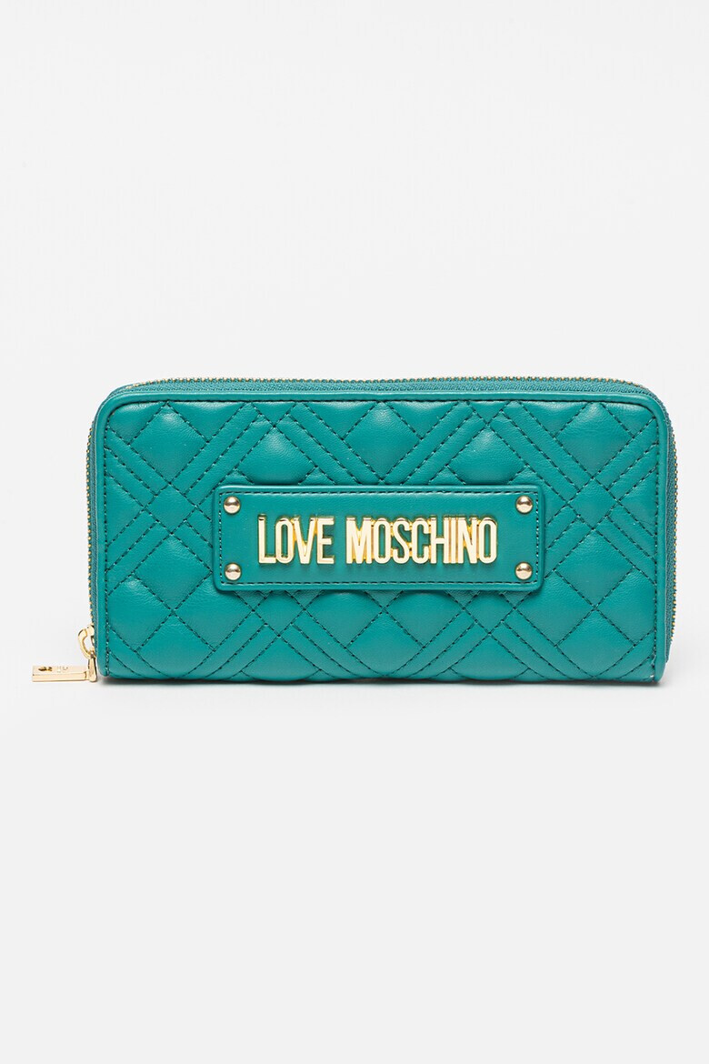 Love Moschino Капитониран портфейл с цип - Pepit.bg