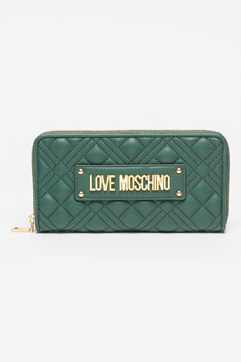 Love Moschino Капитониран портфейл с цип - Pepit.bg