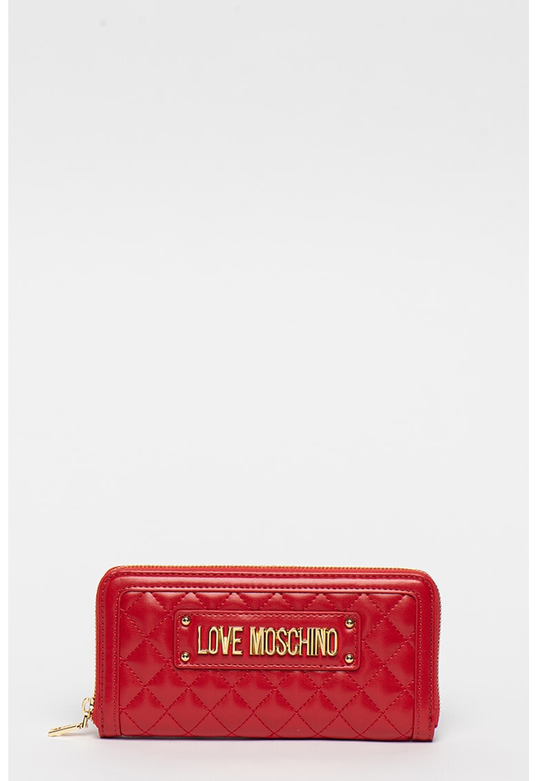 Love Moschino Капитониран портфейл от еко кожа - Pepit.bg