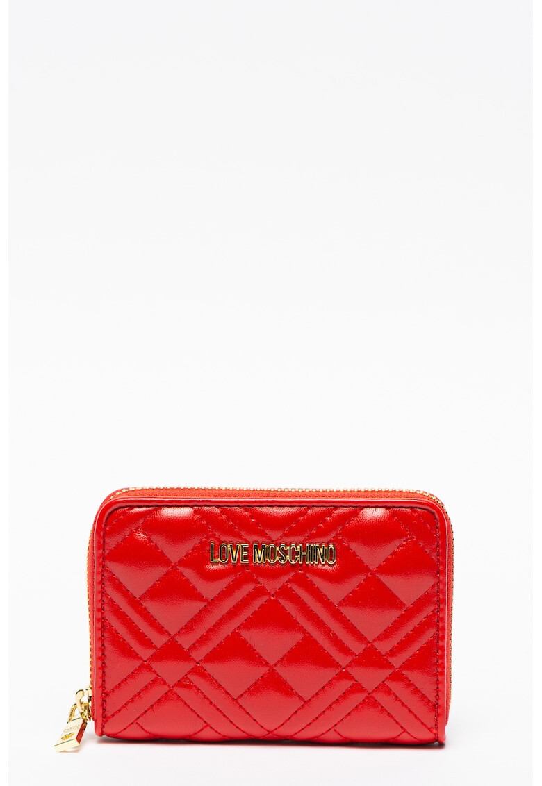 Love Moschino Капитониран портфейл с цип - Pepit.bg