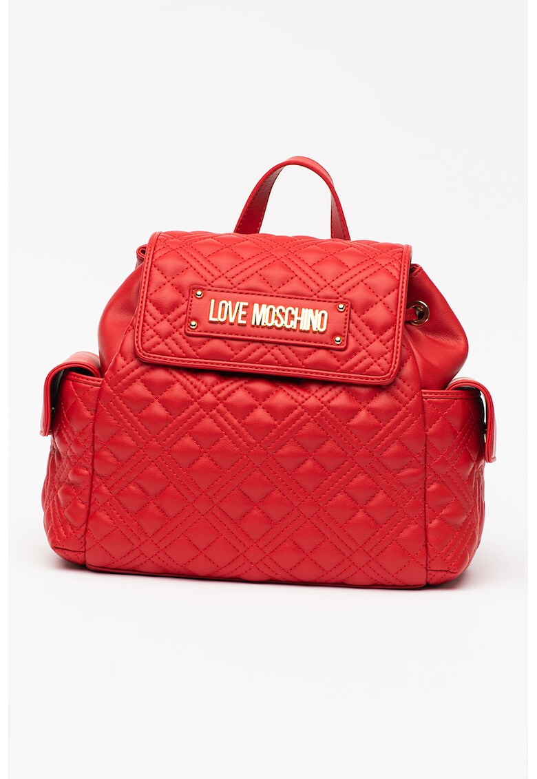 Love Moschino Капитонирана раница от еко кожа - Pepit.bg