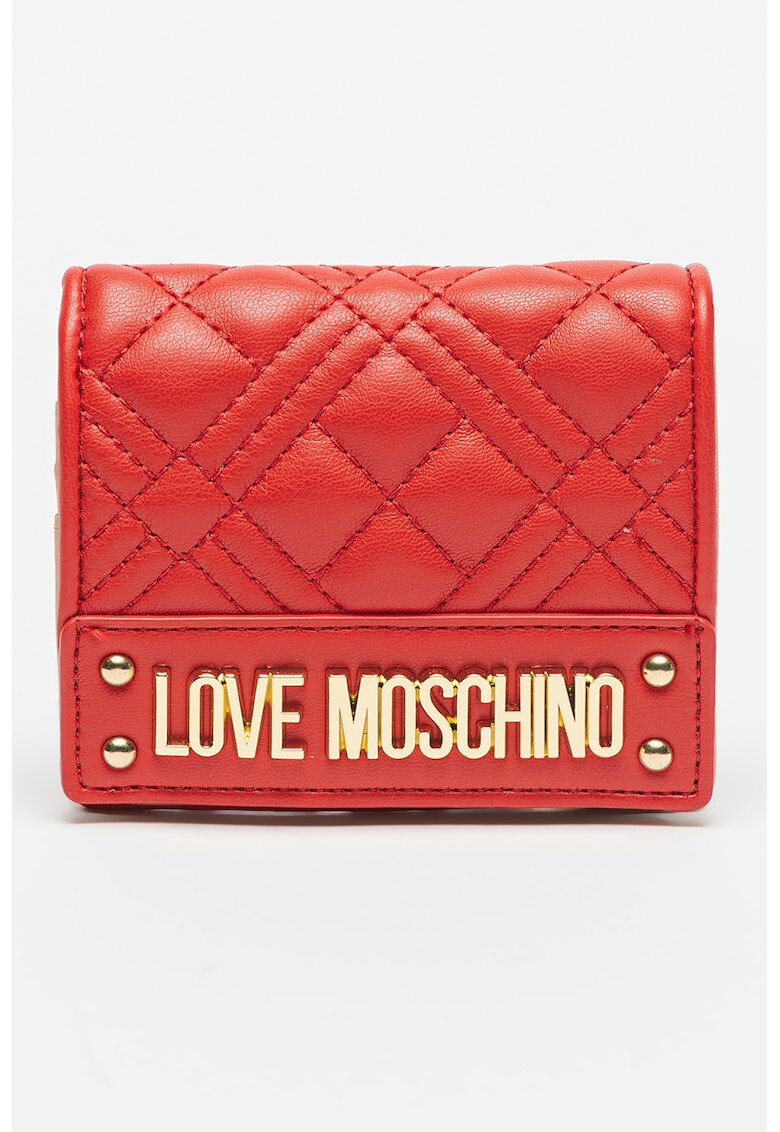 Love Moschino Капитонирано портмоне от еко кожа - Pepit.bg