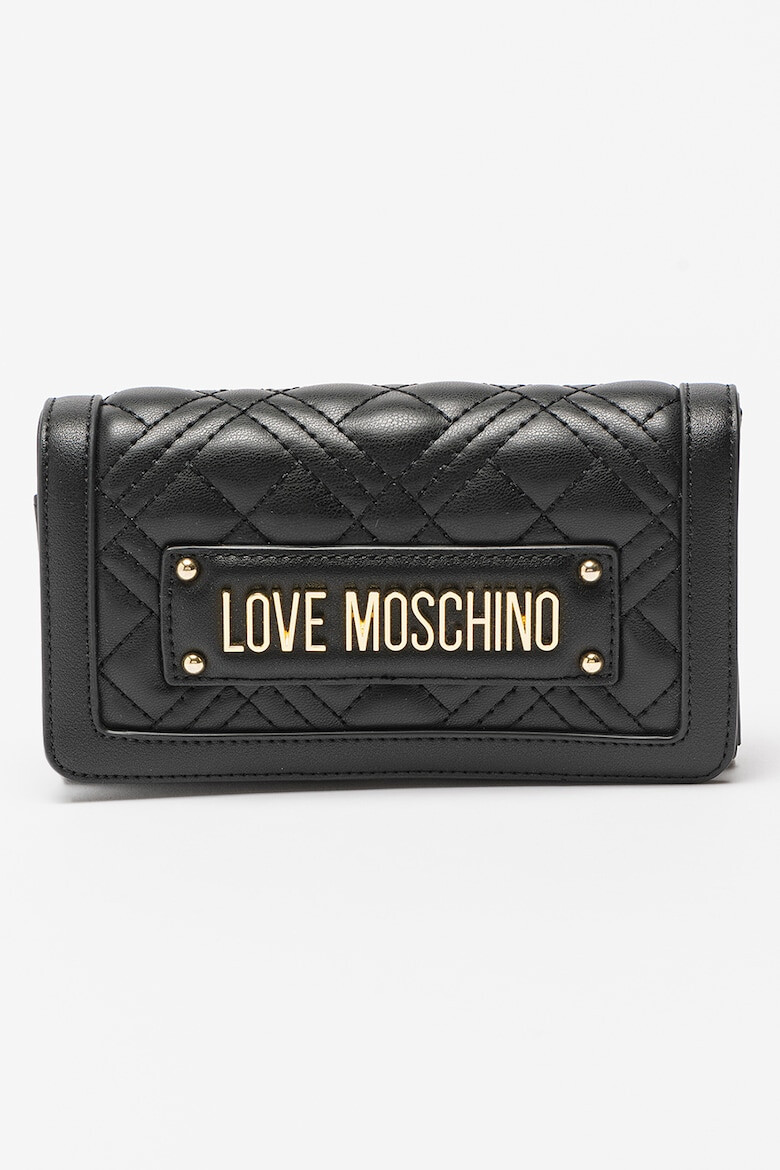 Love Moschino Капитонирано портмоне от еко кожа - Pepit.bg