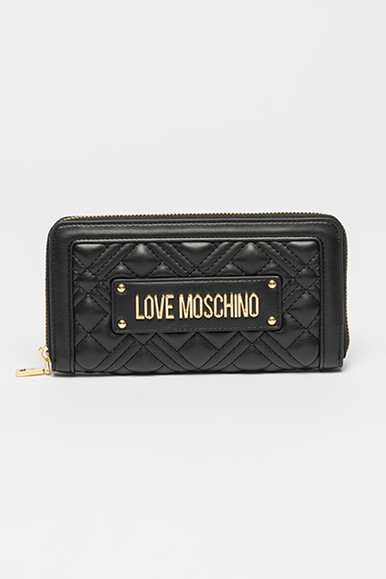 Love Moschino Капитонирано портмоне от еко кожа - Pepit.bg