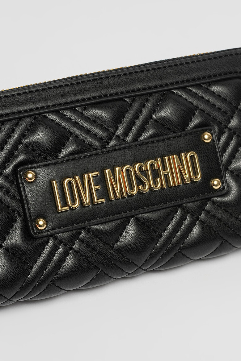 Love Moschino Капитонирано портмоне от еко кожа - Pepit.bg