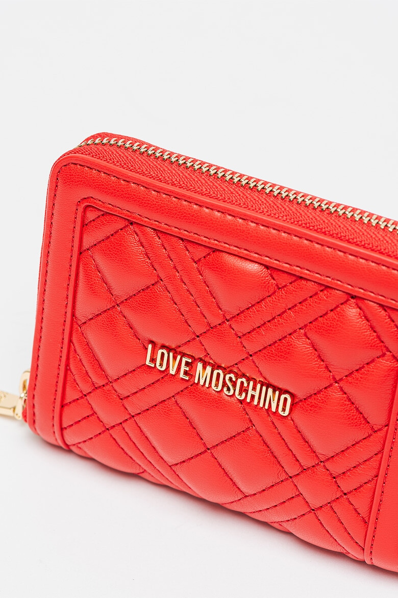 Love Moschino Капитонирано портмоне от еко кожа - Pepit.bg